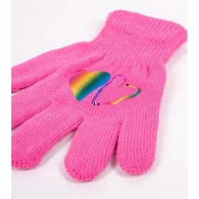 Yo Szíves pink lány kesztyű