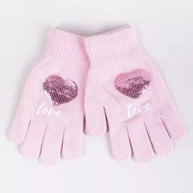 Yo Szíves rózsaszín lány kesztyű