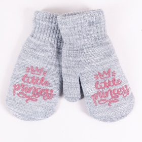 Yo Feliratos szürke lány kesztyű