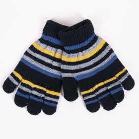 Yo Csíkos fekete fiú kesztyű