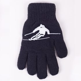 Yo Síelős fekete vastag fiú kesztyű