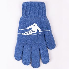 Yo Síelős kék vastag fiú kesztyű