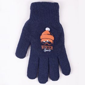 Yo Winter Sport sötétkék vastag fiú kesztyű