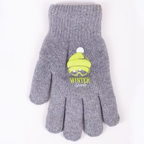 Yo Winter Sport szürke vastag fiú kesztyű