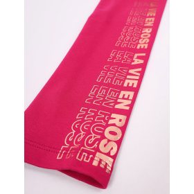 Yo Feliratos fukszia lány vastagabb anyagú leggings