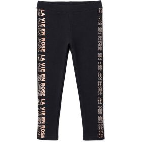 Yo Feliratos fekete lány vastagabb anyagú leggings