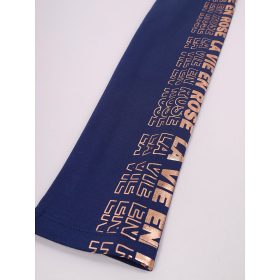 Yo Feliratos sötétkék lány vastagabb anyagú leggings