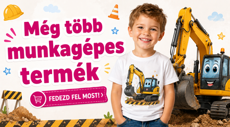Munkagépes kisfiú ruha, cipő, szandál